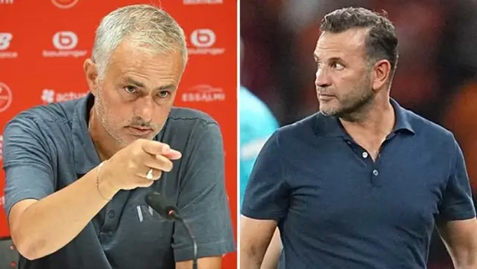 Mourinho lần đầu bỏ họp báo vì trước đó HLV Okan Buruk họp báo quá lâu