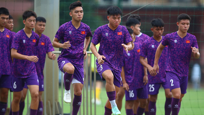 U17 Việt Nam đang có chuyến tập huấn tại Nhật Bản. Ảnh: VFF